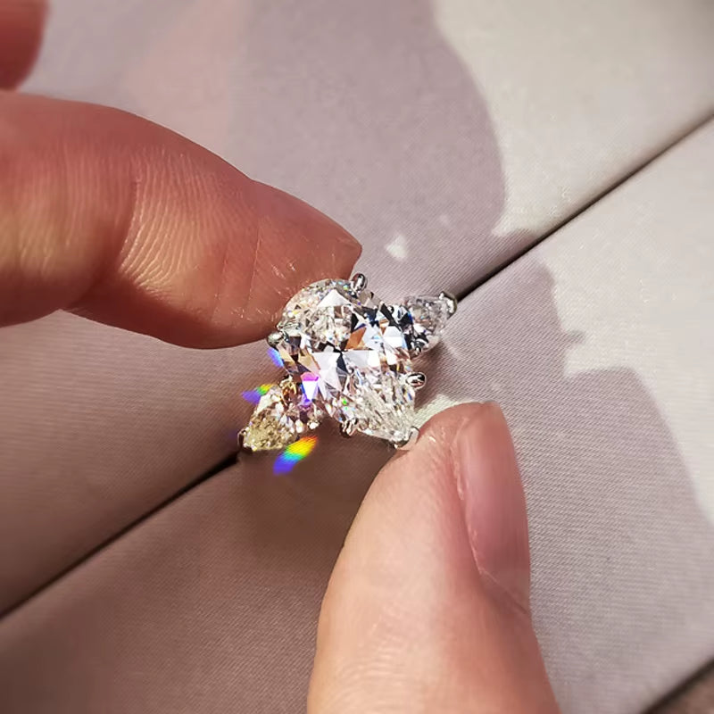 Water Drop CZ Ring For Women ( Standard Delivery )