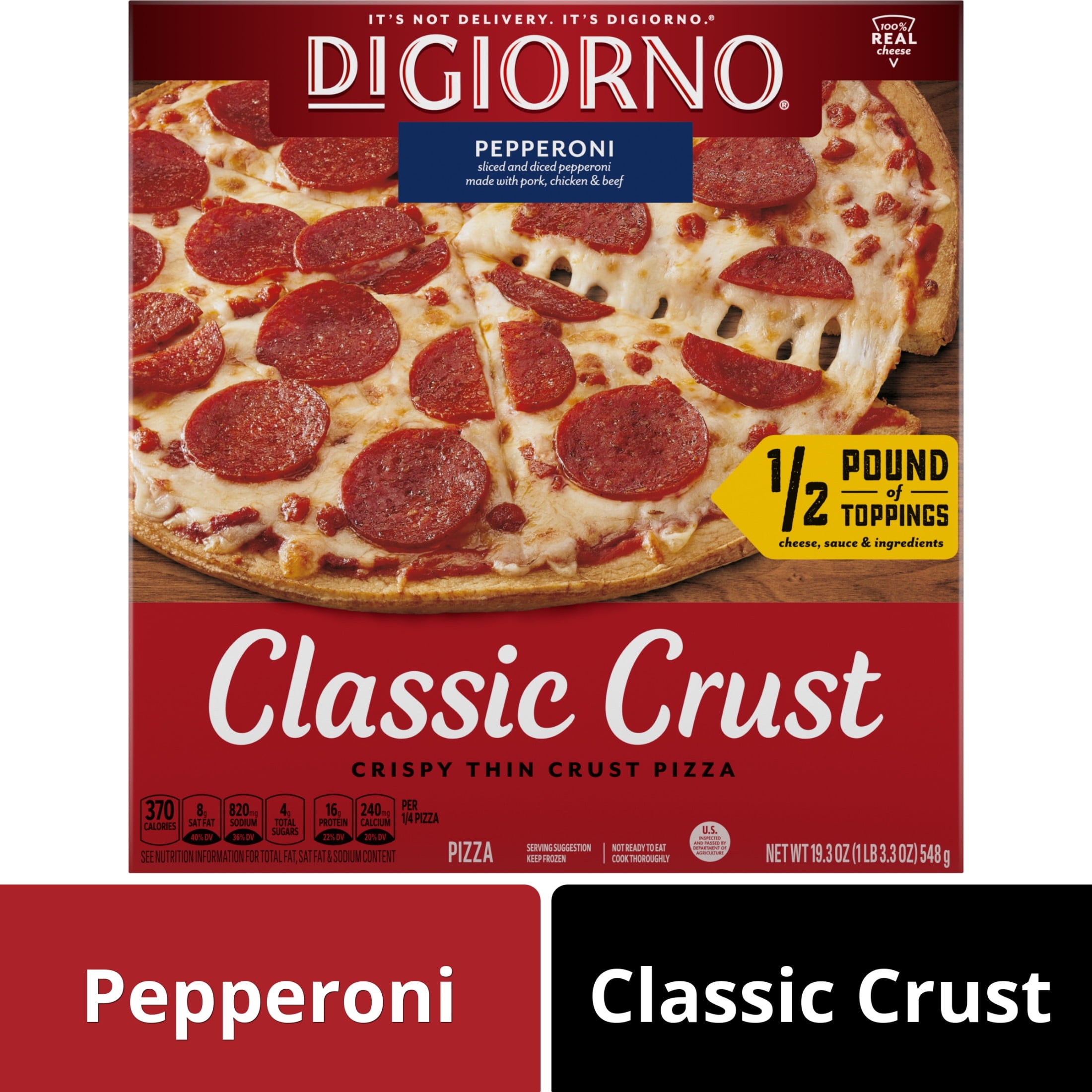 Pepperoni Classic Crust Pizza, Free Coke ( Same Day Delivery Usa )
