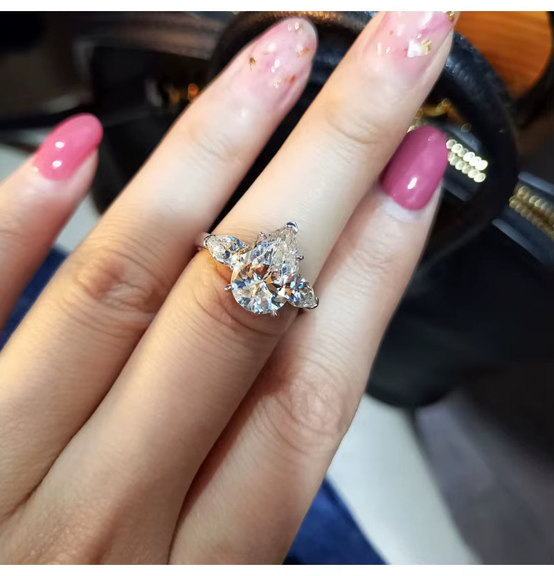 Water Drop CZ Ring For Women ( Standard Delivery )